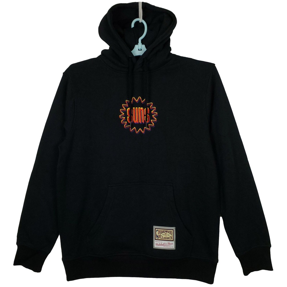 Phoenix Suns Mitchell & Ness NBA Large Womens Hoodie Retro Logo‎ Black New